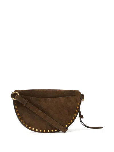 Isabel Marant Skano Suede Leather Belt Bag In Brown