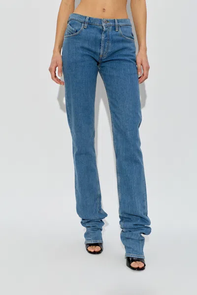 Attico The  Logo-patch Denim Jeans In Blue