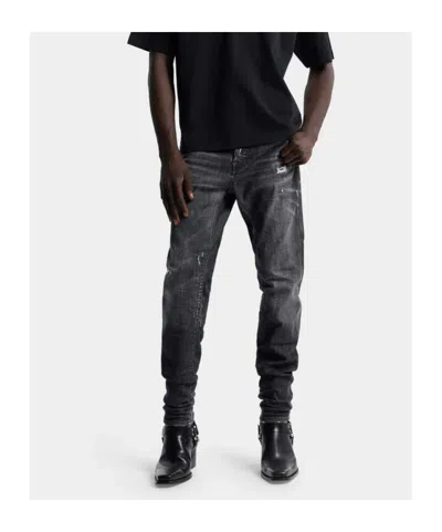 Dsquared2 Betl-loop Five-pocket Jeans In Black
