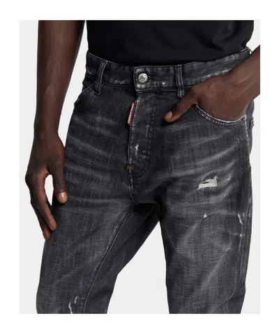 Dsquared2 Betl-loop Five-pocket Jeans In Black