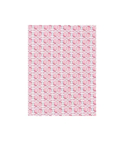 Ferragamo Gancini Chain Print Silk Tie In Pink