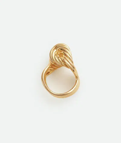 Bottega Veneta Gold-plated Sterling Silver Ring In Gold