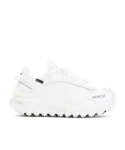 Moncler Waterproof Trailgrip Gtx Sneakers With Carbon Fiber In White