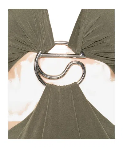 Coperni Sleeveless Dress In Green