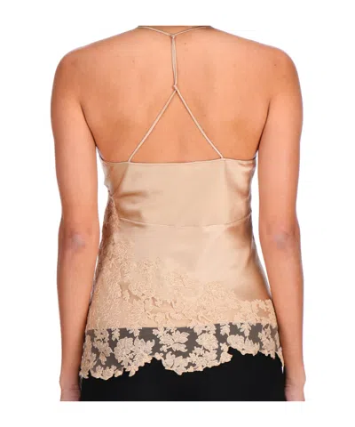 Ermanno Scervino Backless Halter Top In Brown