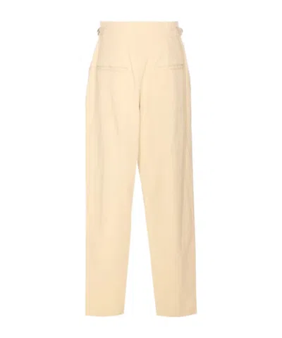 Isabel Marant Étoile Straight-leg Elasticated Waist Trousers In Brown