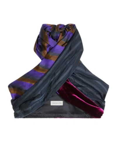 Dries Van Noten Wrap-design Top In Black