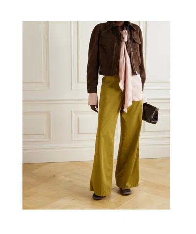 Dries Van Noten Long-sleeved Denim Jacket In Brown