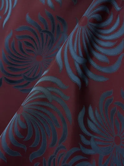 Dries Van Noten Jacquard Midi Skirt In Brown