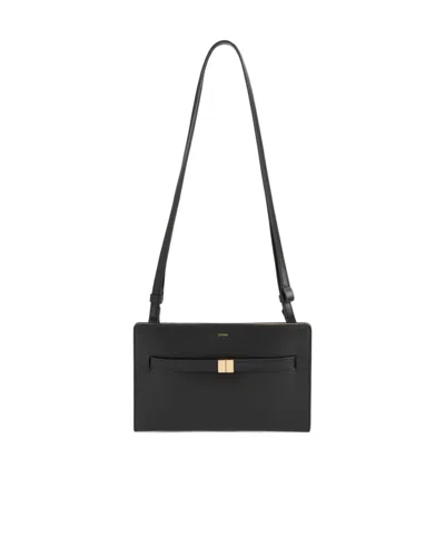 Totême Womens Toteme Belted Leather Cross Body Bag In Black