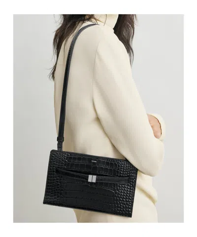 Totême Womens Toteme Belted Leather Cross Body Bag In Black