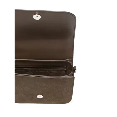 Stella Mccartney Logo-perforated Cross Body Bag In Brown