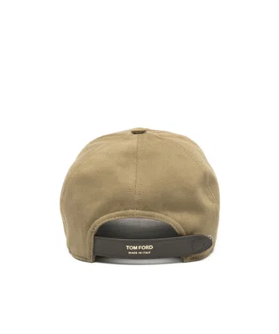 Tom Ford Embroidered-logo Cap In Brown
