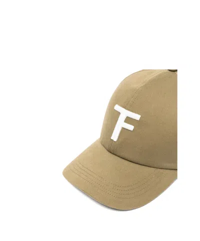 Tom Ford Embroidered-logo Cap In Brown