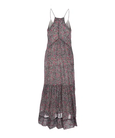 Isabel Marant Étoile Sabbba Floral-patterm Midi Dress In Black