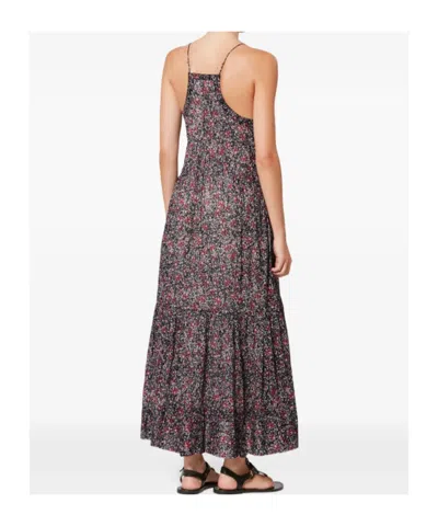 Isabel Marant Étoile Sabbba Floral-patterm Midi Dress In Black