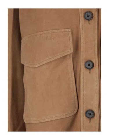 Arma Kaylee Suede Jacket In Brown