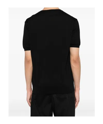 Tom Ford Crew Neck Cotton T-shirt In Multi