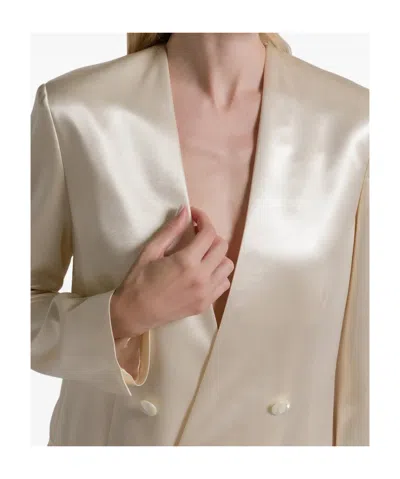 Alberta Ferretti Double-breasted Suit Jacket In Multi