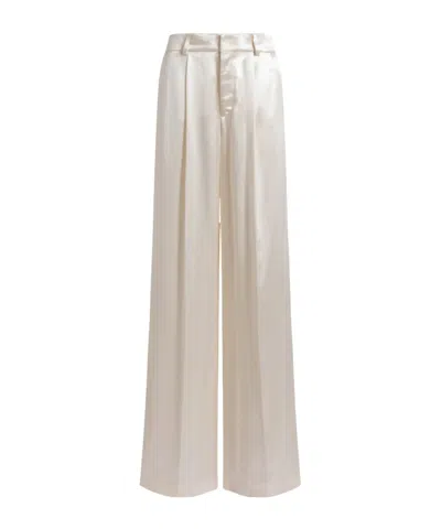 Alberta Ferretti Satin Wide-leg Pants In Multi