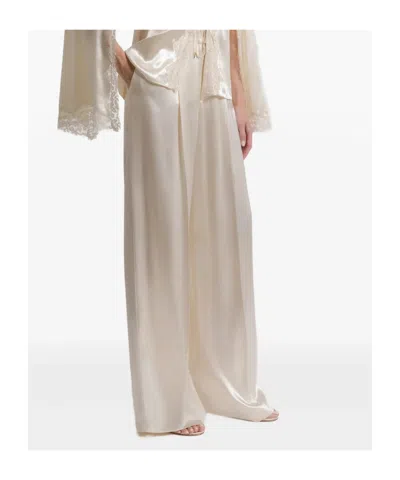 Alberta Ferretti Satin Wide-leg Pants In Multi