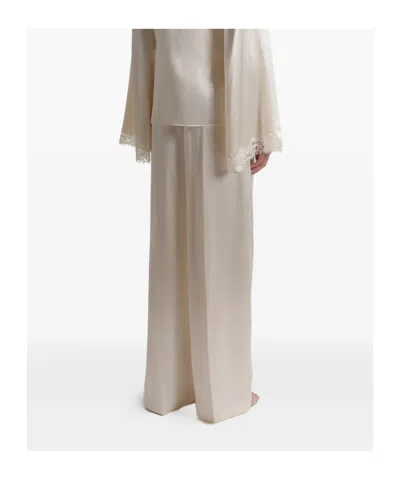 Alberta Ferretti Satin Wide-leg Pants In Multi