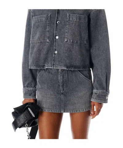 Alexander Wang Carpenter Mini Skort In Gray
