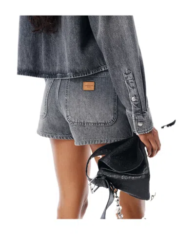 Alexander Wang Carpenter Mini Skort In Gray