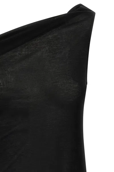 Rick Owens One-shoulder Top In Black