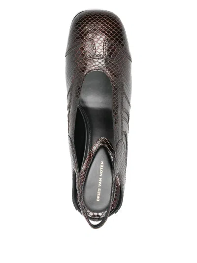 Dries Van Noten Stylish Slingback Kitten Heel Pumps In Multi
