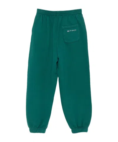 Etro Elastic-ankle Tracksuit Bottoms In Green