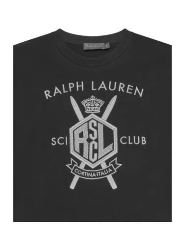 Ralph Lauren Crew Neck Sweatshirt In Black