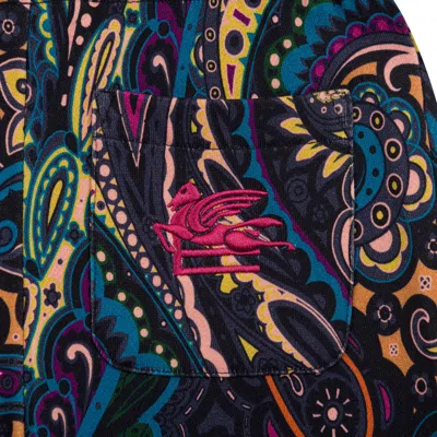 Etro Printed Trousers In Multi