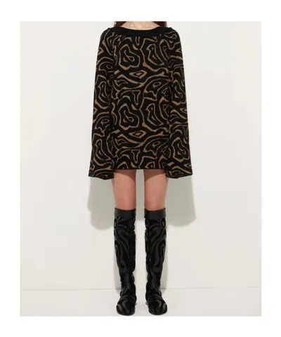 Pucci Labirinto Print Mini Dress In Black