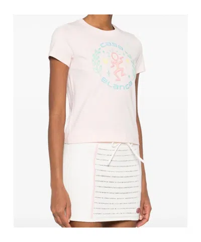 Casablanca Graphic Cotton T-shirt In Multi