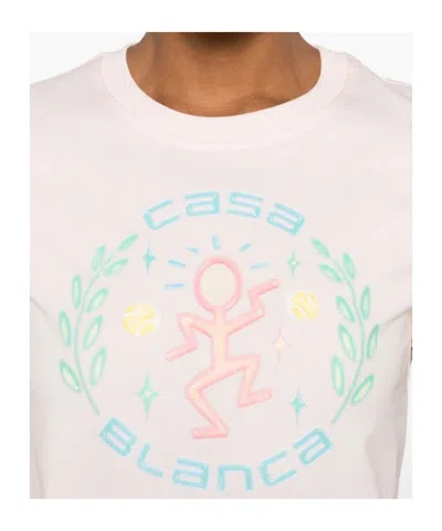 Casablanca Graphic Cotton T-shirt In Multi
