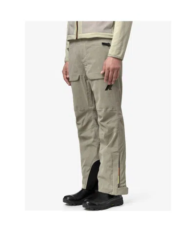 K-way Casual Pants With Belt Loops In Gray