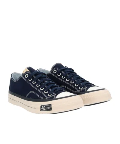 Visvim Canvas Low-top Sneakers In Blue
