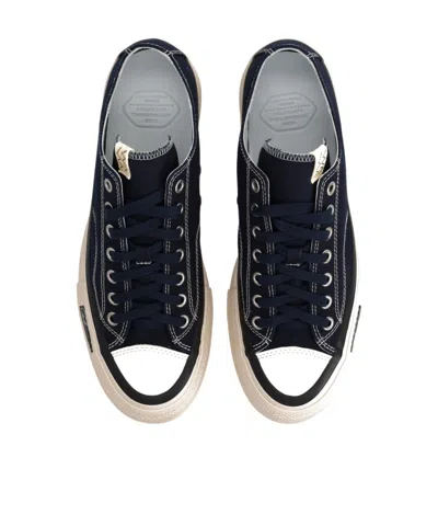 Visvim Canvas Low-top Sneakers In Blue