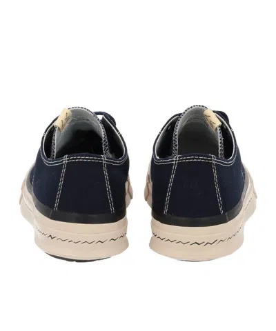 Visvim Canvas Low-top Sneakers In Blue