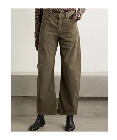 Nili Lotan Tribeca Belt Loop Casual Pants In Green