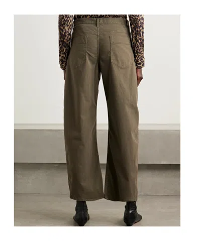 Nili Lotan Tribeca Belt Loop Casual Pants In Green