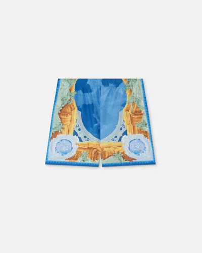 Versace Printed Swim Shorts In Multi