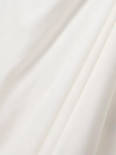 Christopher Esber Fusion Draped Mock-neck Maxi Dress In White