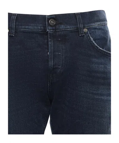 Dondup Belt Loop Jeans In Blue