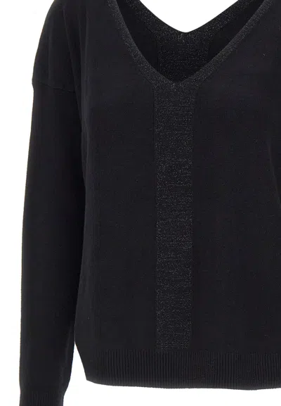 Kaos V-neck Sweater In Black