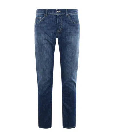 Dondup Belt Loop Jeans In Blue