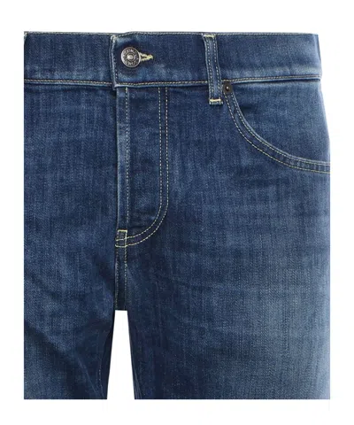Dondup Belt Loop Jeans In Blue