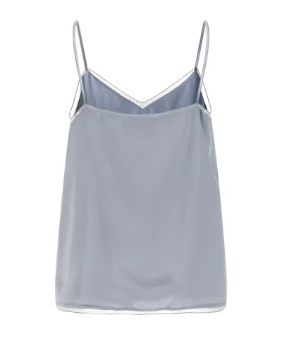 Fabiana Filippi Lingerie Top Tops Light Blue In Blue