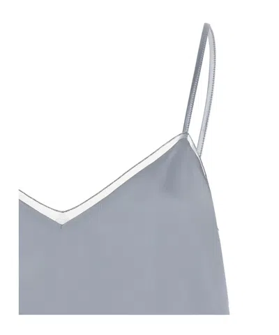 Fabiana Filippi Lingerie Top Tops Light Blue In Blue